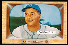 1955 Bowman Baseball- #22 Roy Campanella, Dodgers