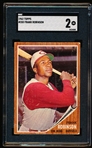 1962 Topps Baseball- #350 Frank Robinson, Reds- SGC 2 (Good)