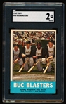 1963 Topps Baseball- #18 Buc Blasters- Burgess/ Stuart/ Clemente/ Skinner- SGC 2 (Good)