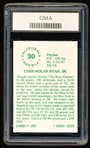1975 SSPC Baseball- #187 Nolan Ryan, Angels- GMA 10 (Gem Mint)