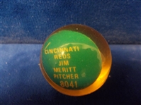 1970 Chemtoy Superball- #8041 Jim Meritt, Reds
