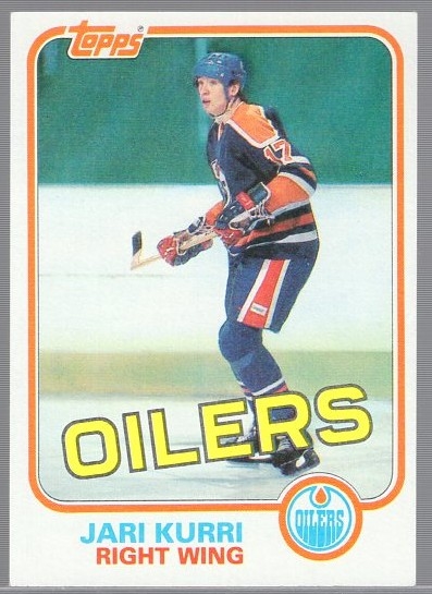 1981-82 Topps Hockey #18 Jari Kurri RC, Oilers