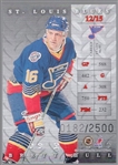 1995-96 Donruss Elite Hockey “Cutting Edge #12 Brett Hull-#182/2500.