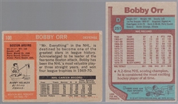 Bobby Orr- 2 Diff. Cards