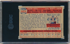 1957 Topps Baseball- #302 Sandy Koufax, Dodgers- SGC 4 (Vg-Ex)- Semi Hi#