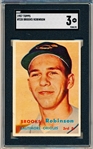 1957 Topps Baseball- #328 Brooks Robinson RC, Orioles- SGC 3 (Vg)