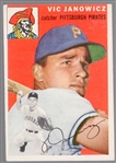 1954 Topps Bb- #16 Vic Janowicz, Pirates