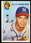 1954 Topps Bb- #30 Eddie Mathews, Braves