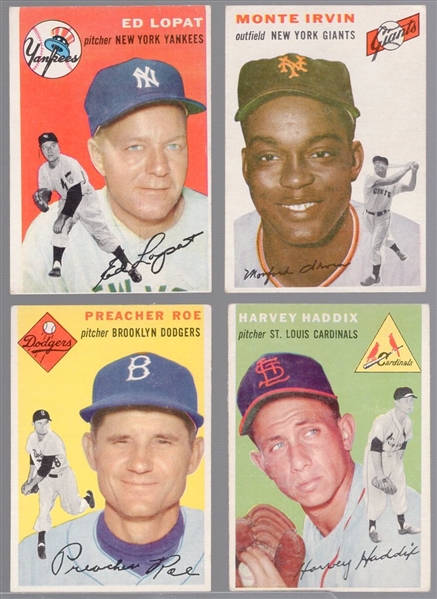 1954 Topps Bb- 4 Diff