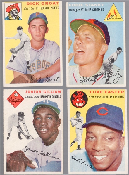 1954 Topps Bb- 4 Diff