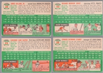 1954 Topps Bb- 4 Diff