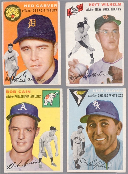 1954 Topps Bb- 4 Diff