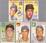 1954 Topps Bb- 5 Diff