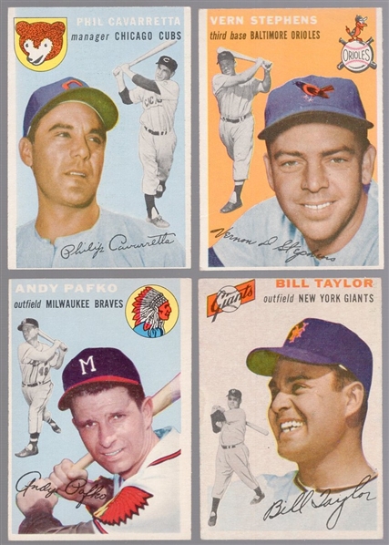 1954 Topps Bb- 9 Diff