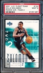 2001 U.D. Flight Team Bskt.- #124 Willie Solomon, Grizzlies- #53/375- PSA Graded MINT 9.