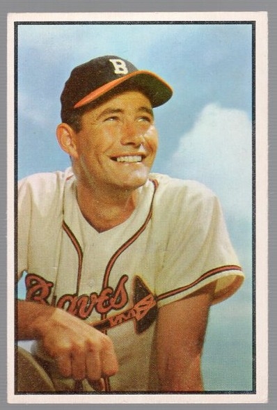 1953 Bowman Bb Color- #151 Joe Adcock, Braves- Hi#