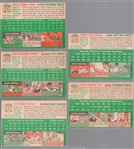 1954 Topps Baseball- 5 Diff