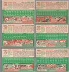 1954 Topps Baseball- 6 Diff