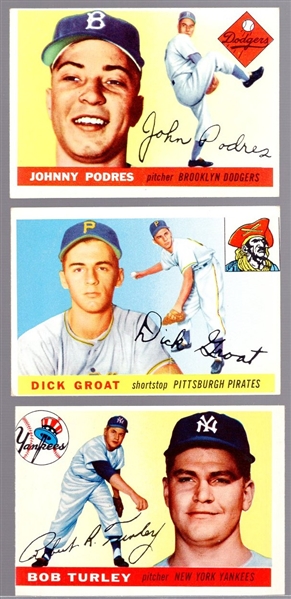 1955 Topps Baseball- 3 Diff