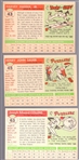 1955 Topps Baseball- 3 Diff