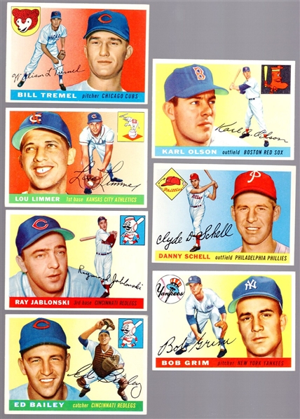 1955 Topps Baseball- 7 Diff