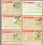 1955 Topps Baseball- 6 Diff
