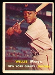 1957 Topps Bb- #10 Willie Mays, Giants