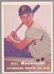 1957 Topps Bb- #24 Bill Mazeroski RC, Pirates