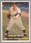 1957 Topps Bb- #25 Whitey Ford, Yankees