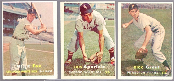 1957 Topps Bb- 3 Diff