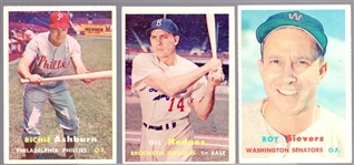 1957 Topps Bb- 3 Diff