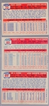 1957 Topps Bb- 3 Diff