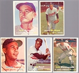 1957 Topps Bb- 5 Diff