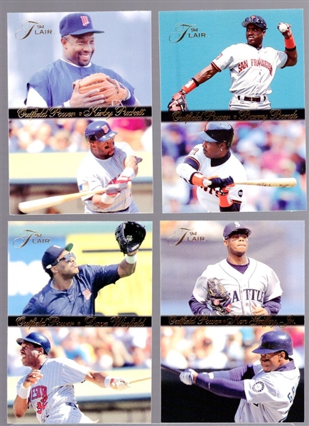 1994 Flair Bsbl. “Outfield Power"- 1 Complete Set of 10 Cards