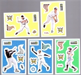 1997 Collector's Choice Bsbl. “Stick-Um's- 1 Near Set of 29/30 Stickers + 1 Unnumbered Sticker