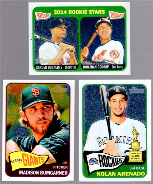 2014 Topps Heritage Bsbl. “Chrome"- 9 Asst., 8 Diff.