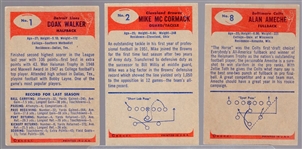 1955 Bowman Ftbl.- 3 Diff. Star Cards