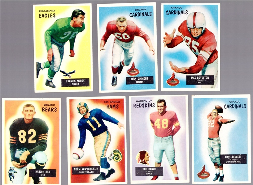 1955 Bowman Ftbl.- 7 Diff. Cards