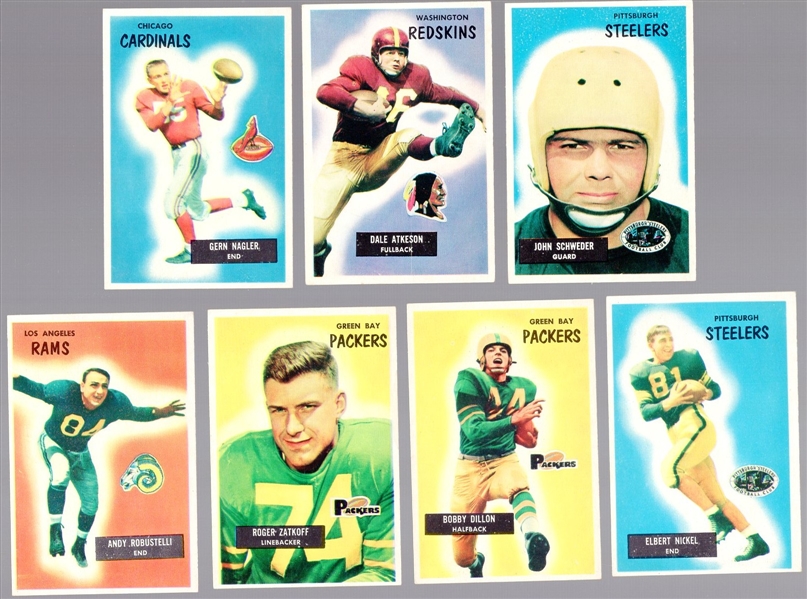 1955 Bowman Ftbl.- 7 Diff. Cards