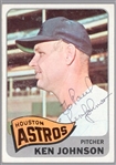 Autographed 1965 Topps Bsbl. #359 Ken Johnson, Astros