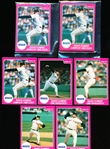 1987 Star Co. Roger Clemens Glossy Sets of 5 Cards- 3 Sets