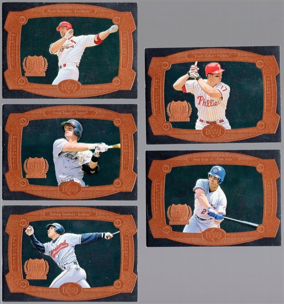 1999 Upper Deck Bsbl. “Immaculate Perception Double"- 5 Diff. Cards