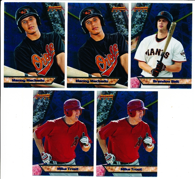 2011 Bowman Bb- “Bowmans Best Prospects" Inserts- 15 Asst.