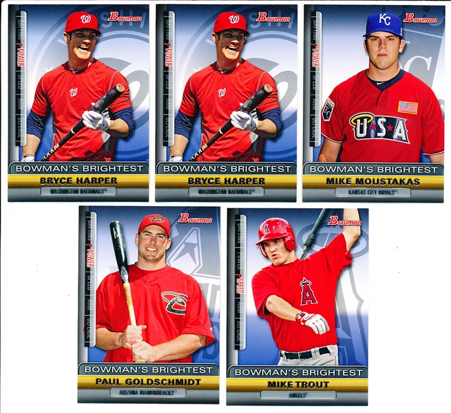 2011 Bowman Bb- “Bowmans Brightest" Inserts- 14 Asst