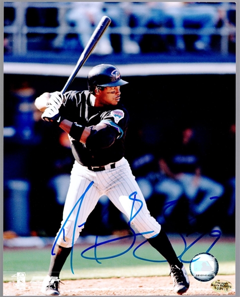Autographed Danny Bautista Arizona Diamondbacks MLB Color 8" x 10" Photo