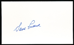 Autographed Gene Freese 3x5 Card