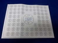 Autographed Joe Hauser MLB Copied B/W 8-½ x 11 Page