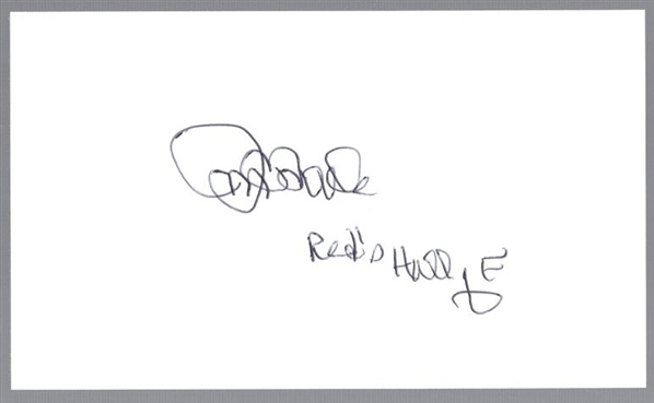 Autographed Jim OToole Index Card