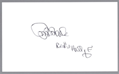 Autographed Jim O'Toole Index Card