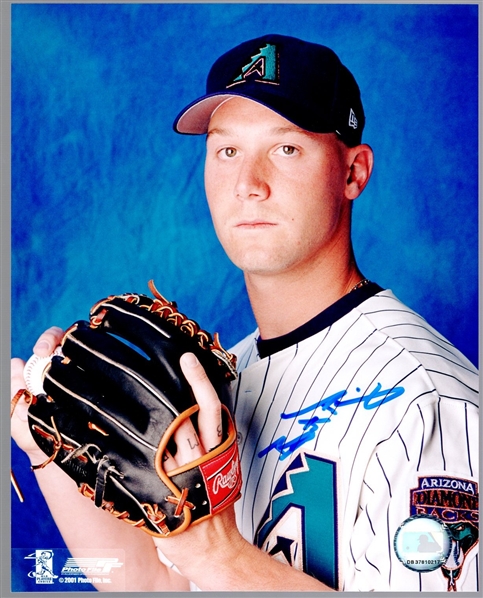 Autographed Bret Prinz MLB Arizona Diamondbacks MLB Color 8" x 10" Photo